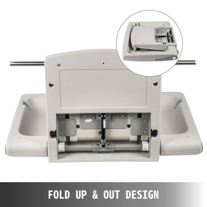 Horizontal Baby Changing Table Wall-mounted Baby Diaper Changing Station Vertical Fold Down Baby Changing Table