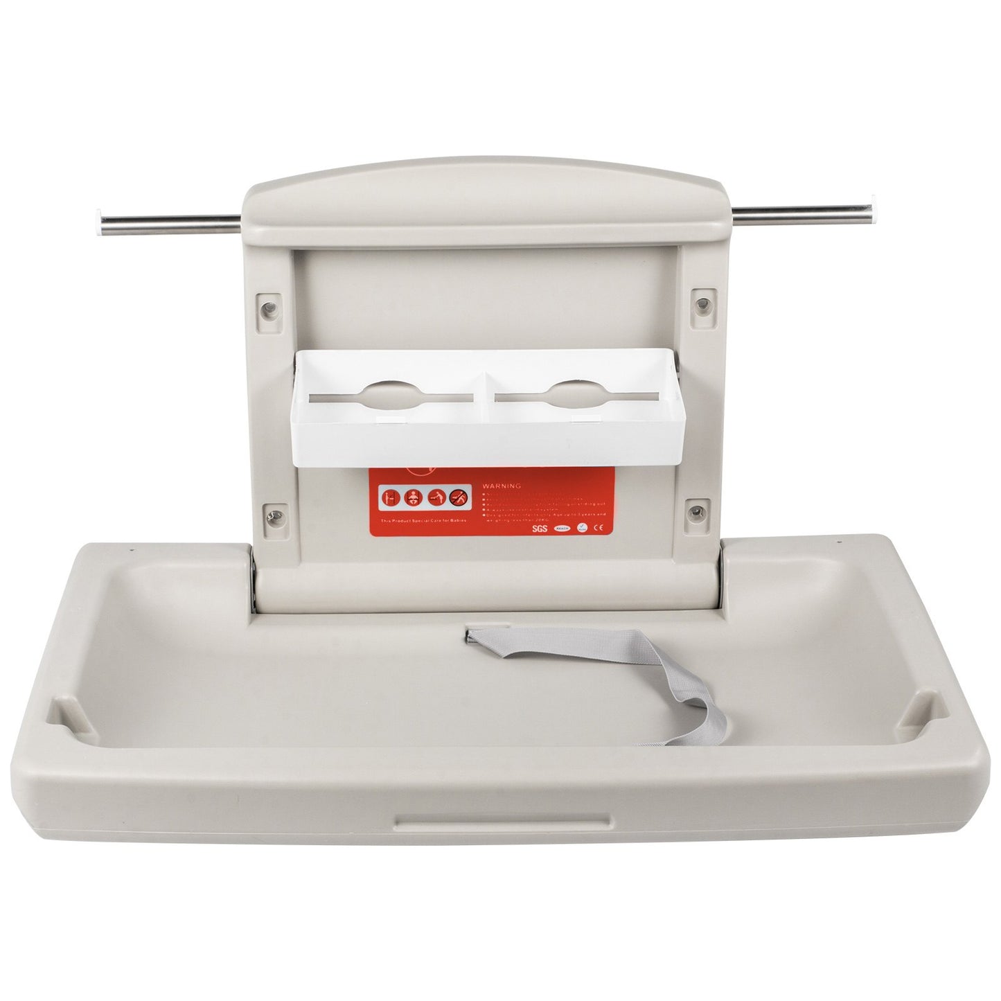 Horizontal Baby Changing Table Wall-mounted Baby Diaper Changing Station Vertical Fold Down Baby Changing Table