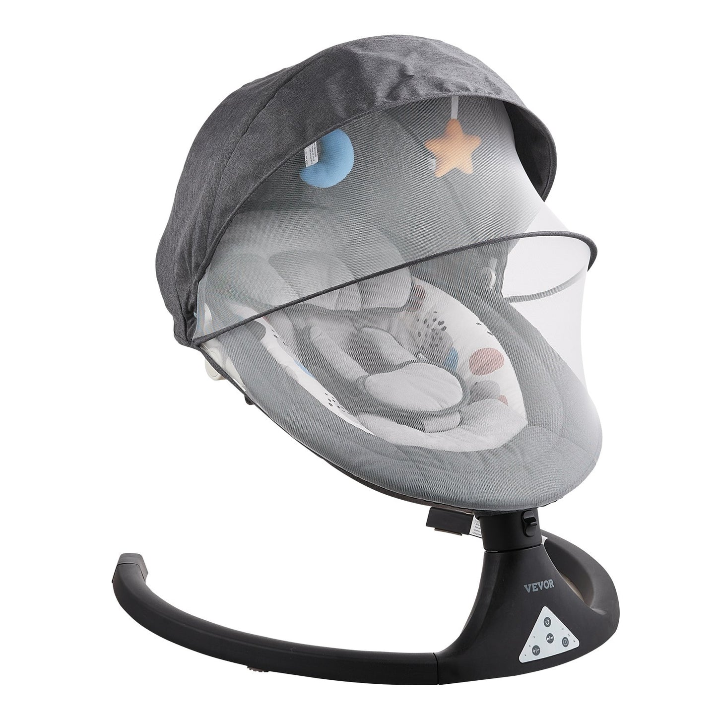 Babyschaukel für Kleinkinder 5 Geschwindigkeiten 3 Sitzpositionen Bluetooth-Fernbedienung