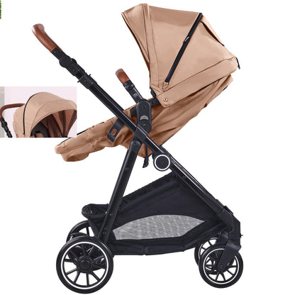 Kinderwagen-Reisesystem mit Autositz Playard Baby Combo Set Tan Brown