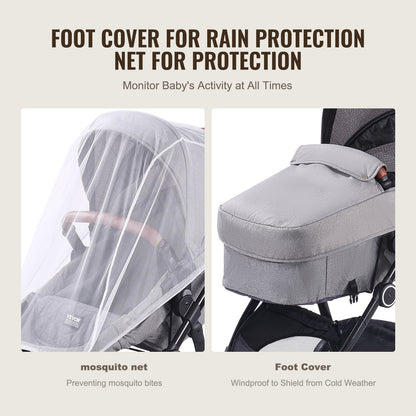 Kinderwagen-Reisesystem mit Autositz Playard Baby Combo Dunkelgrau &amp; Schwarz