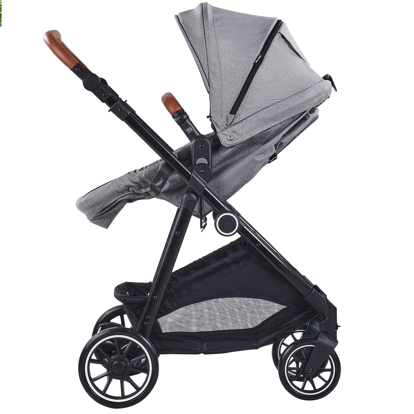 Kinderwagen-Reisesystem mit Autositz Playard Baby Combo Dunkelgrau &amp; Schwarz