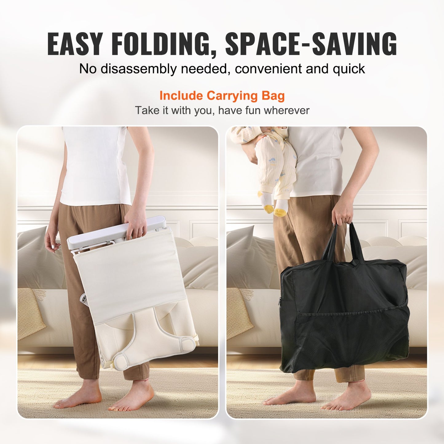 Baby Bouncer Folding Bouncer Seat Stol för spädbarn 0-9 månader med Toy Bar