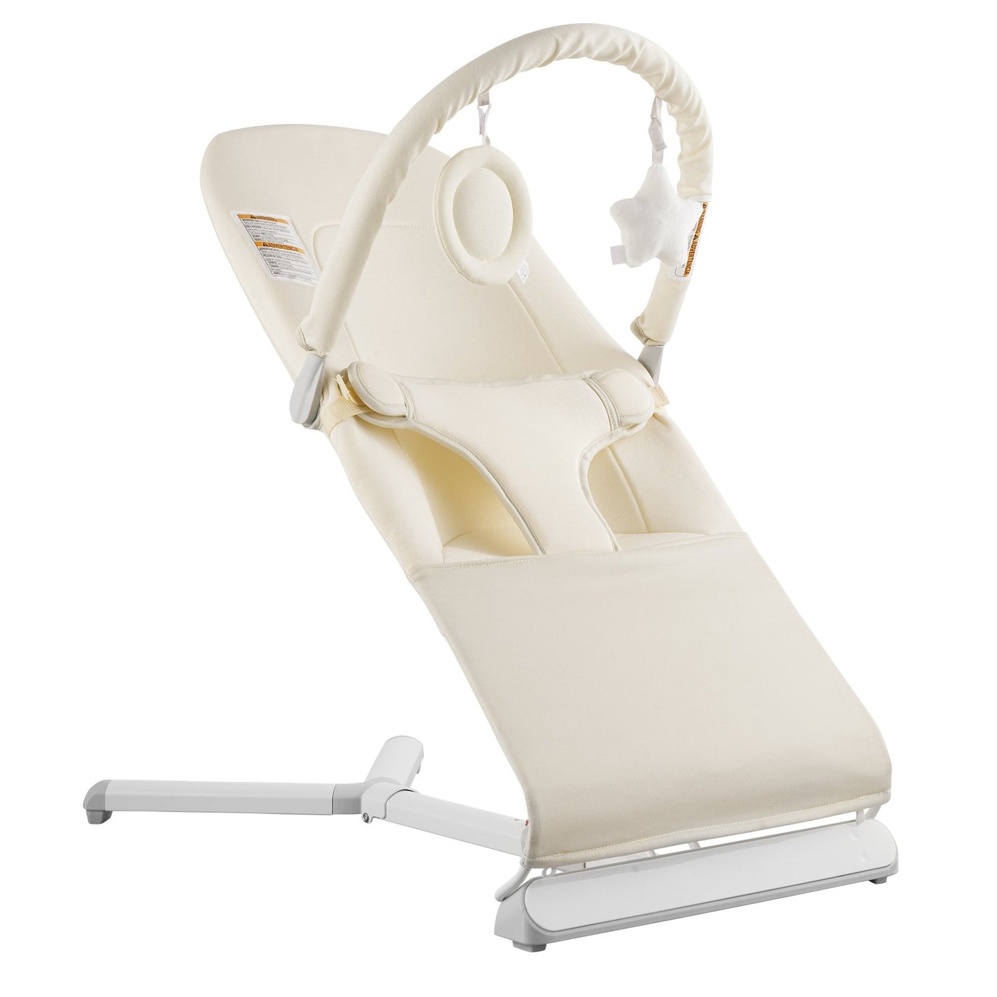 Baby Bouncer Folding Bouncer Seat Stol för spädbarn 0-9 månader med Toy Bar