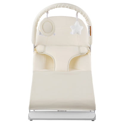 Baby Bouncer Folding Bouncer Seat Stol för spädbarn 0-9 månader med Toy Bar