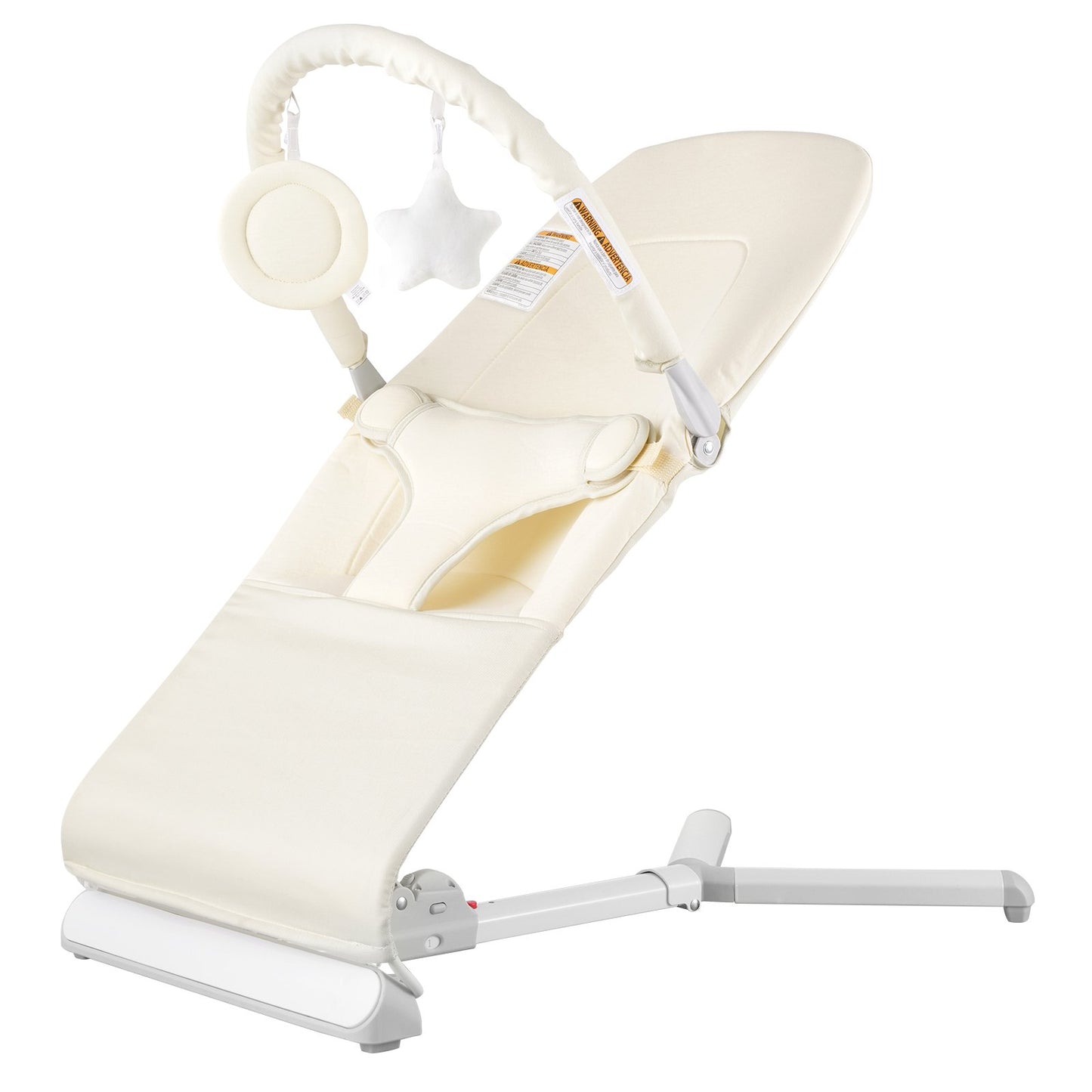 Baby Bouncer Folding Bouncer Seat Stol för spädbarn 0-9 månader med Toy Bar