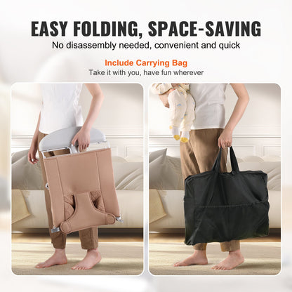 Baby Bouncer Folding Bouncer Seat Stol för spädbarn med 2 lutningsvinklar