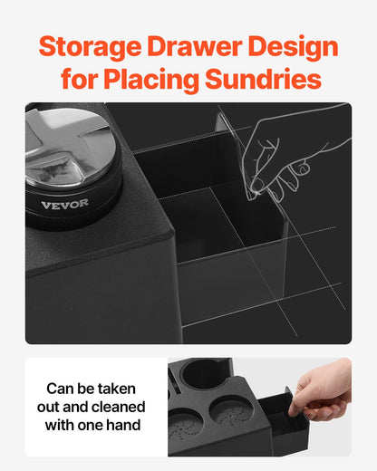 ABS Espresso Tampningsstation 51-58 mm Station med löstagbart spår