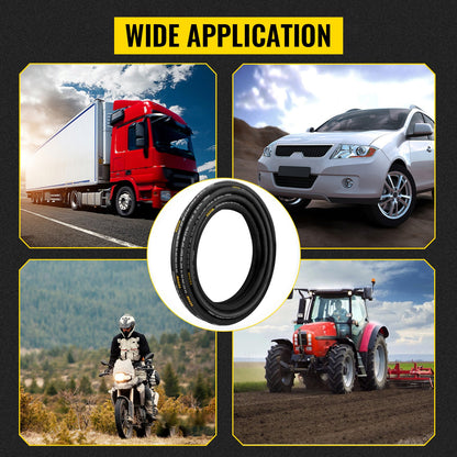 Hydraulic Hose 3/8 inch x 100 ft, Coiled Hydraulic Hose 4800 PSI, Rubber Hydraulic Hose with 2 High-Tensile Steel Wire Braid, Bulk Hydraulic Hose -20°C to 140°C, Hydraulic Oil Flexible Hose