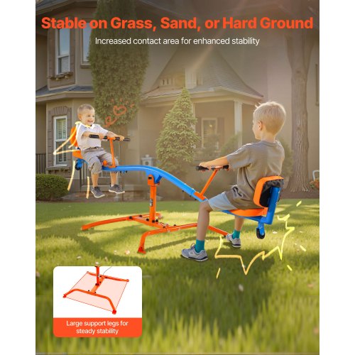 Barngungbräda 136 kg Kapacitet 360 grader Roterande Gungbräda Från 3 år