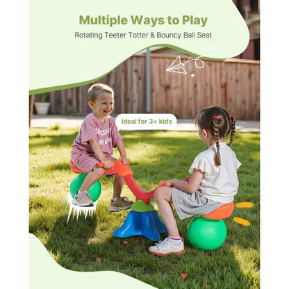 Barngungbräda 22,5 kg Kapacitet 360 Grader Roterande Gungbräda Från 3 Ålder