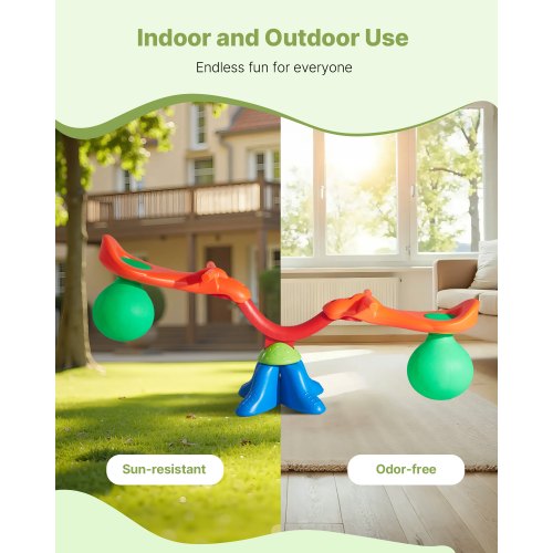 Barngungbräda 22,5 kg Kapacitet 360 Grader Roterande Gungbräda Från 3 Ålder