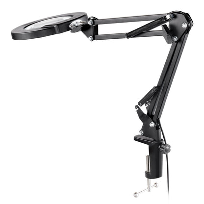 5X Floor Magnifying Glass with Light and Stand LED 5 Color Modes 3-in-1