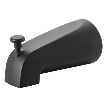 Tub and Shower Faucet Set, Complete with 4-Inch Rainfall Shower Head and Bathtub Spout, Single-Spray Single-Handle Tub Trim Kit with 304 Stainless Steel Valve Trim for Bathrooms, Matte Black