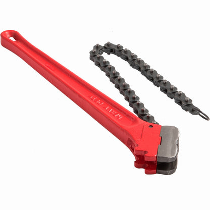 Chain Wrench Pipe 36inch,Heavy Duty Oil Filter Chain Wrench Capacity 4-1/2 to 7-1/2inch ,Chain Wrench 30inch (760 mm) Chain Length Plumbing Pipe Tool
