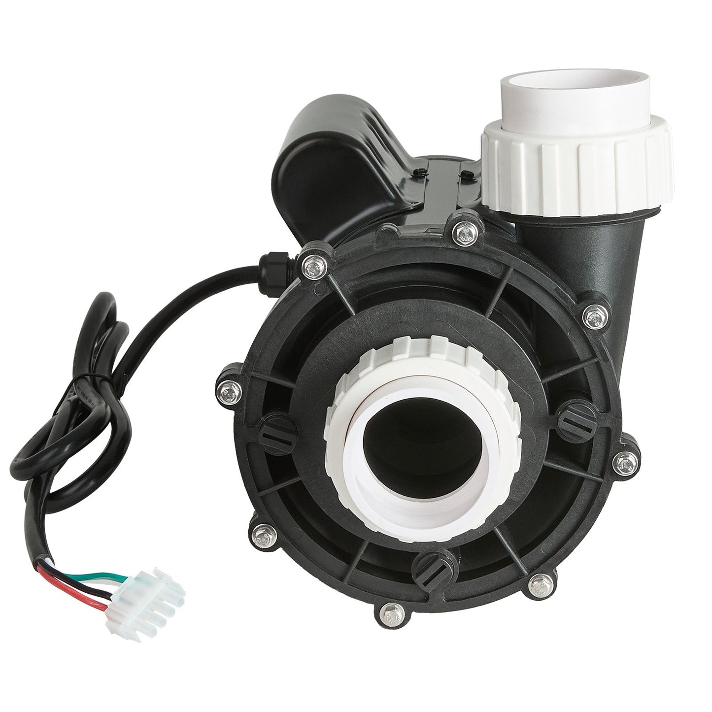 2 Speed SPA Pump, 48-Frame, AC 110-120V Hot Tub SPA Pump, 1.5HP/150GPM/42.65ft High Speed or 0.46HP/70GPM/9.18ft Low Speed, 2" Port 90° Rotational Interface for Hot Tub, Tested to UL Standards