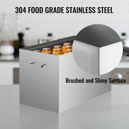 Water Bath Canner, 15 Quart Stove Top Canner Pot, Boiling Water Canners with 2 Canning Racks, 304 Food Grade Stainless Steel Large Stock Pot, Flat Bottom Brushed Canner, Holds 15 Quart Jars