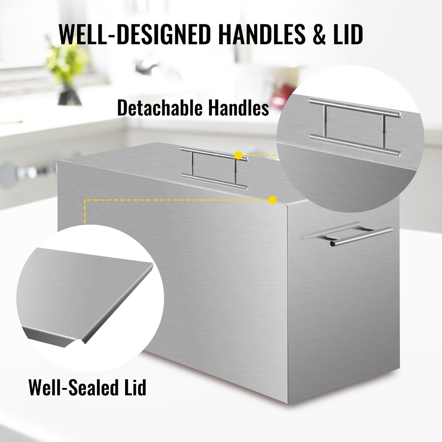 Water Bath Canner, 15 Quart Stove Top Canner Pot, Boiling Water Canners with 2 Canning Racks, 304 Food Grade Stainless Steel Large Stock Pot, Flat Bottom Brushed Canner, Holds 15 Quart Jars