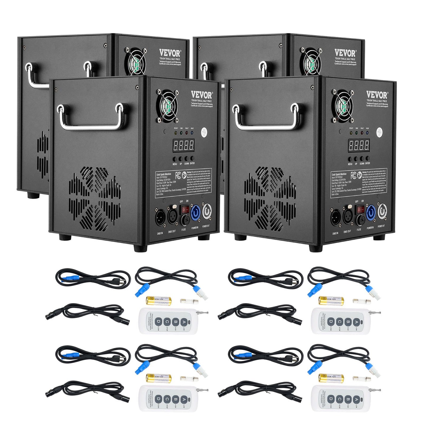 Cold Spark Firework Machine x4 500W 2-4M Stage DJ Wedding Party