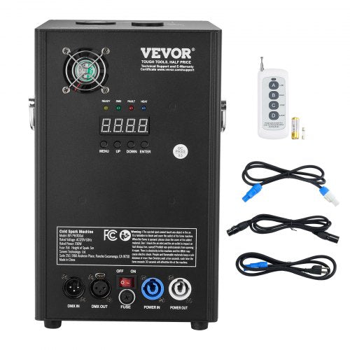 Cold Spark Machine, 700W Output Fireworks Controller, 6.6-16.4ft Adjustable Height, with Advanced DMX System,LED Screen,Portable Handle,HeavyDuty Aluminum Alloy for Stage DJ Wedding Event,Party