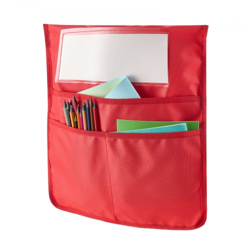 Stolfickor för klassrum 24-pack sittfickor med namnbricka flerfärgad