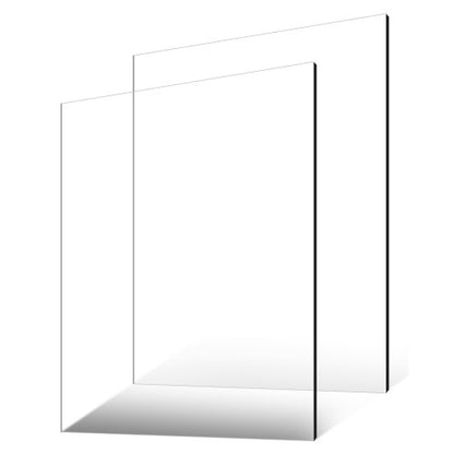 Plexiglass Acrylic Sheet, 2-Pack Plastic Sheets, 24 x 36 Inch 1/4 Inch Thick Clear Plastic Cast Transparent Glass for Crafting Projects, Replacement Picture Frame Glass, DIY Display, Easy to Cut