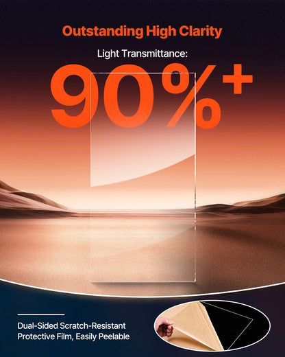 2er-Pack Plexiglas-Acrylplatten 24 x 48 Zoll Kunststoffplatten 1/8 Zoll dick