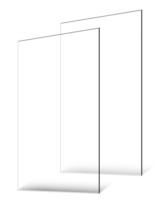 2-pack plexiglas akrylskivor 24 x 48 i plastskivor 1/8 i tjocka