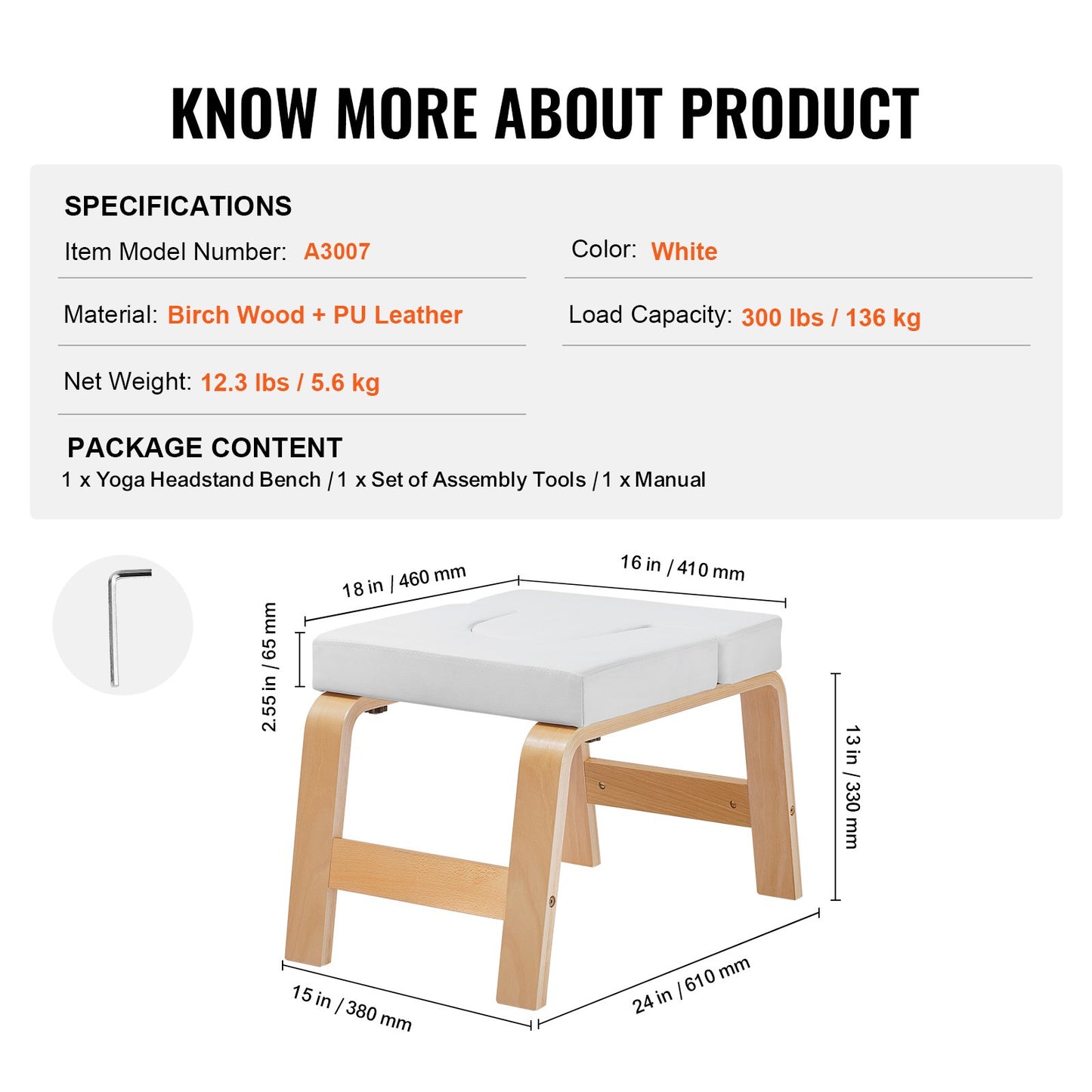 Yoga Kopfstandbank Inversionsstuhl Workout Übung Cardio