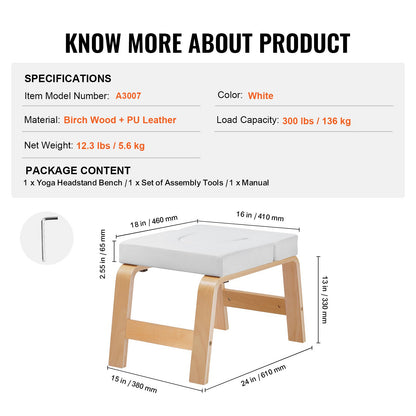 Yoga Kopfstandbank Inversionsstuhl Workout Übung Cardio