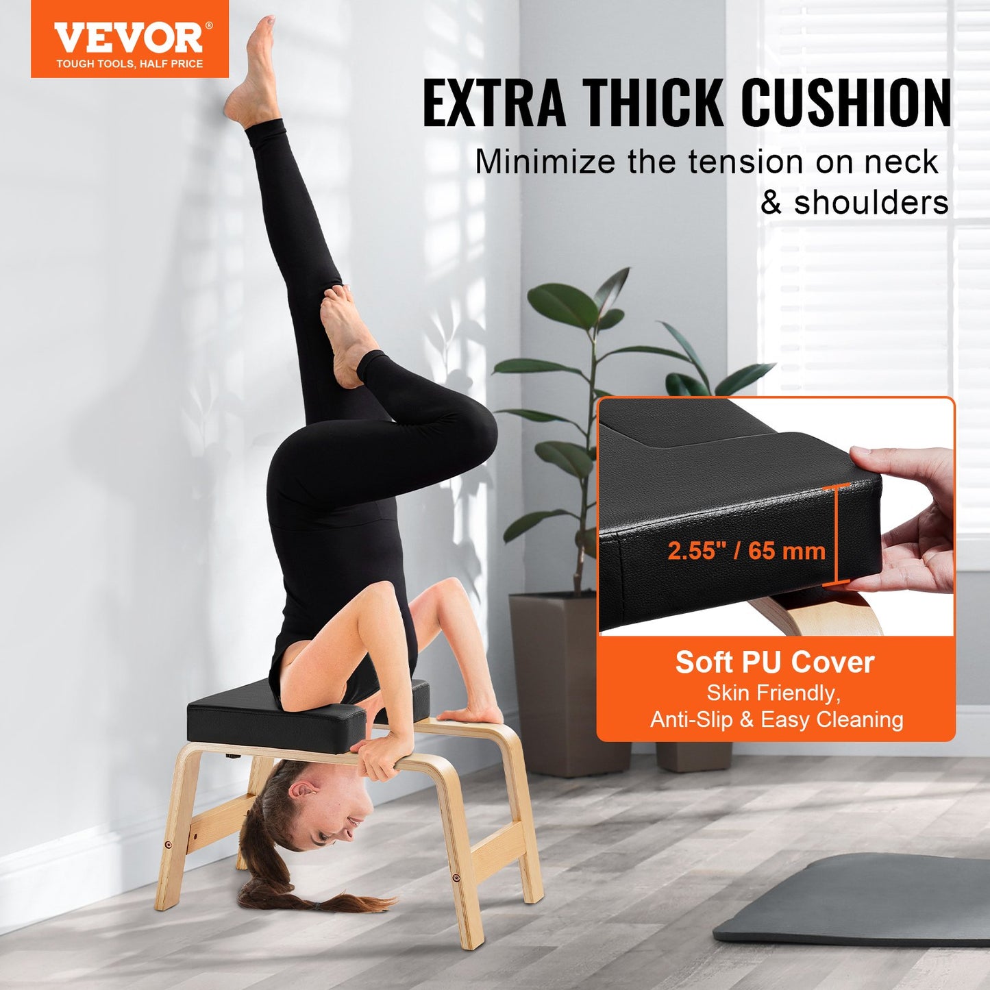 Yoga Headstand Bench Inversion Chair Workout Exercise Cardio
