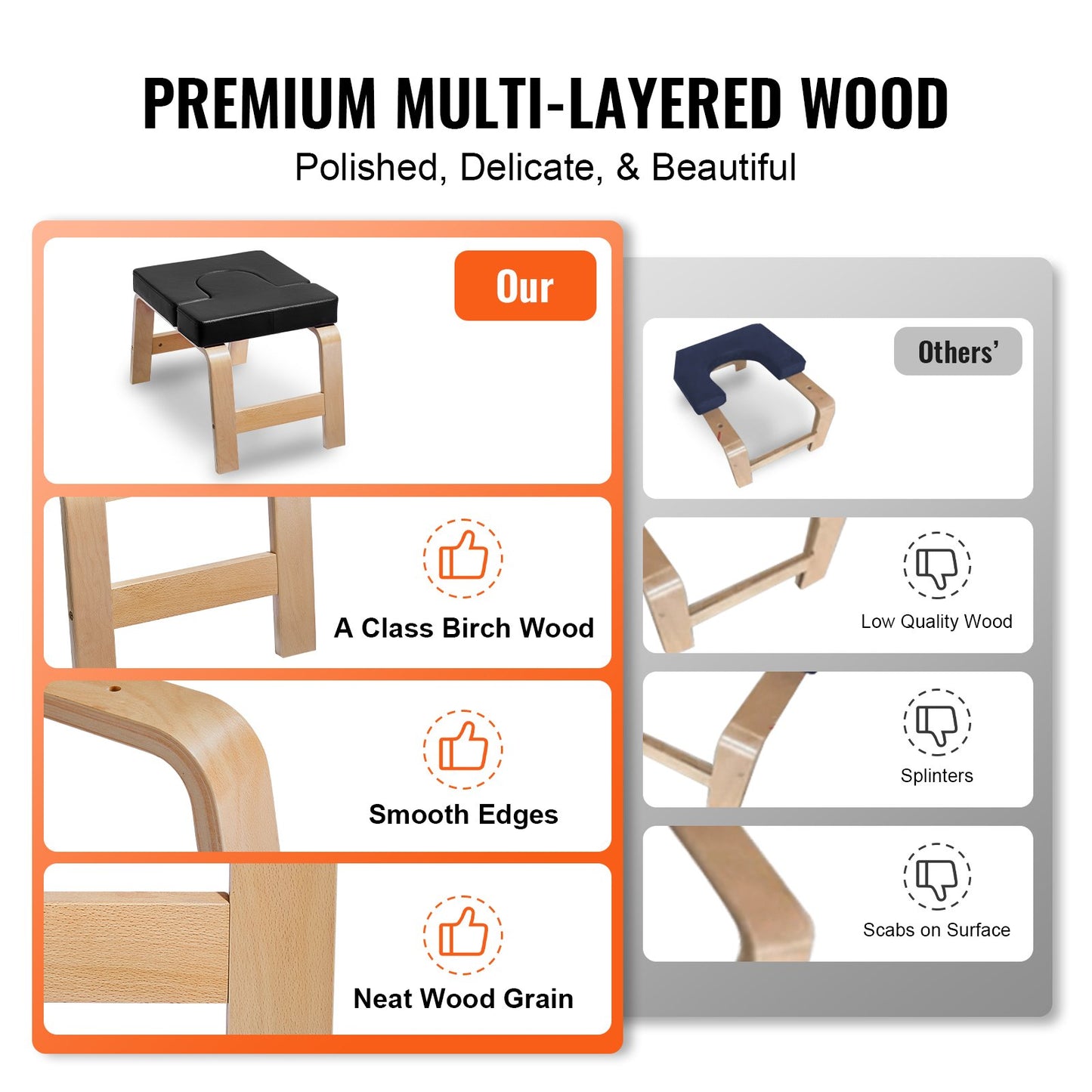 Yoga Headstand Bench Inversion Chair Workout Exercise Cardio