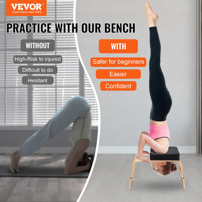 Yoga Headstand Bench Inversion Chair Workout Exercise Cardio
