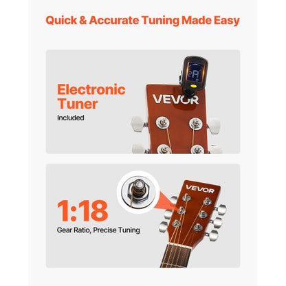 41-Zoll-Dreadnought-Akustikgitarre, natürliches Anfänger-Set, Gigbag für Erwachsene