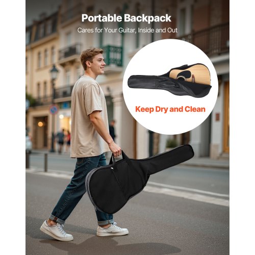 41-Zoll-Dreadnought-Akustikgitarre, natürliches Anfänger-Set, Gigbag für Erwachsene