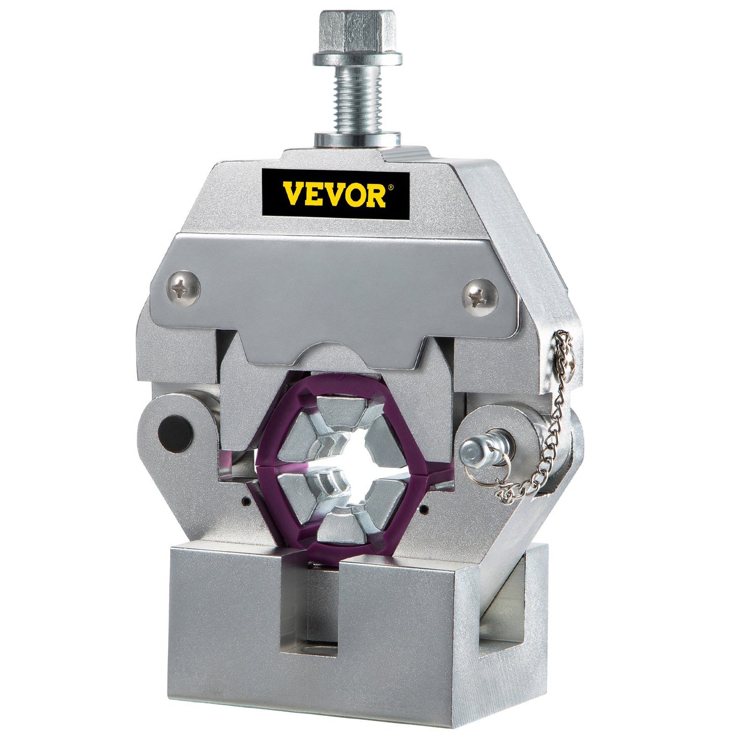 71550 Portable Manual Hydraulic Pipe Crimping Tool Hose Crimping Tool and Repair Crimping Tool Manually Operated A/C Hose Crimping Tool Kit Durable with 4 Nozzles for Car Air Conditioning