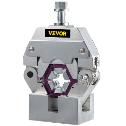 71550 Portable Manual Hydraulic Pipe Crimping Tool Hose Crimping Tool and Repair Crimping Tool Manually Operated A/C Hose Crimping Tool Kit Durable with 4 Nozzles for Car Air Conditioning