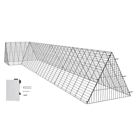 Chicken Tunnels, 157.5 x 39.4 x 24.2 inches (LxWxH) Chicken Tunnels for Farm, Portable Chicken Tunnels for Outdoor with Corner Frames, Chicken Run, Suitable for Chickens, Ducks, Rabbits