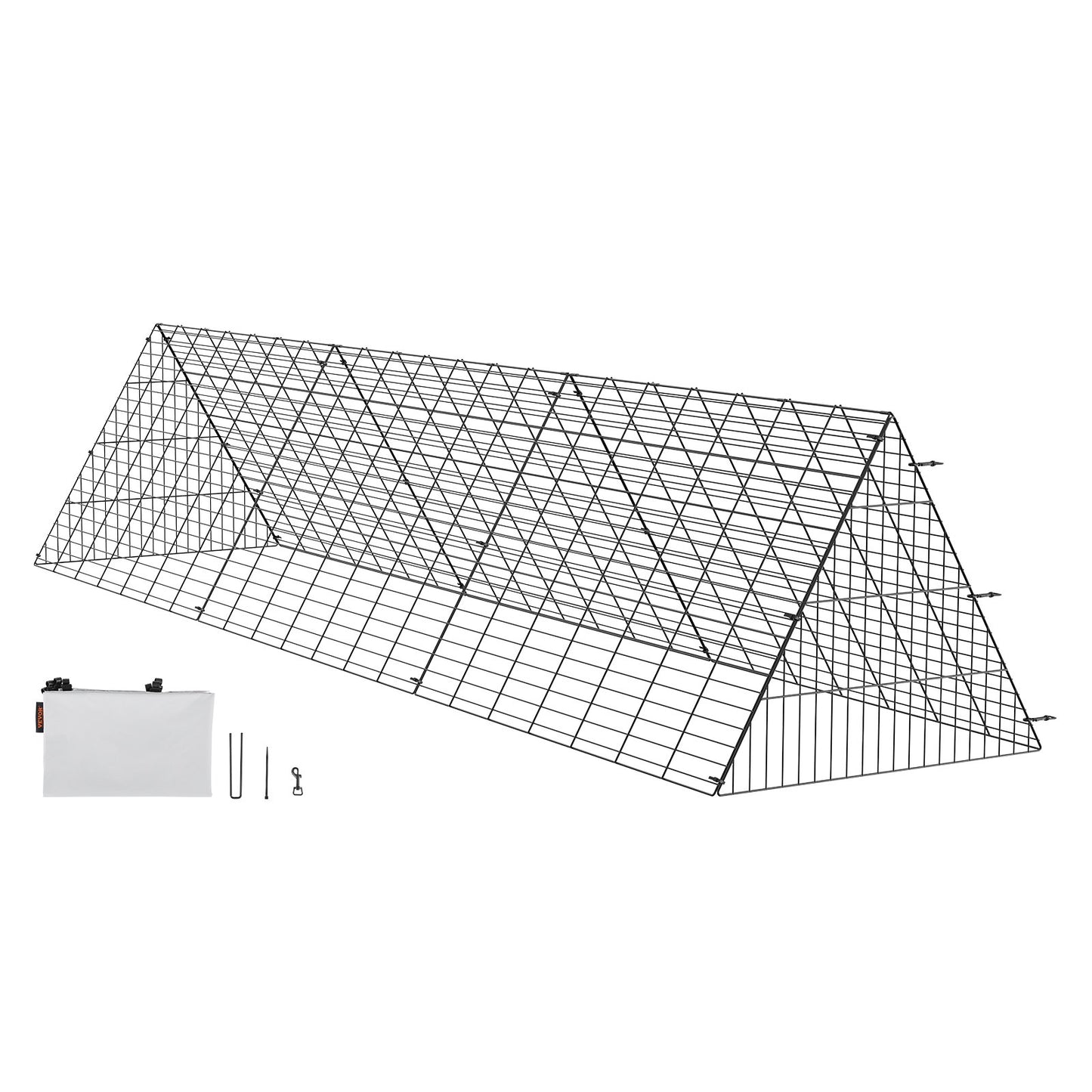 Chicken tunnels, 118.1 x 28 x 24.2 inches (LxWxH) chicken tunnels for the farm, portable chicken tunnels for easy installation outdoors, chicken coop, suitable for chickens, ducks, rabbits