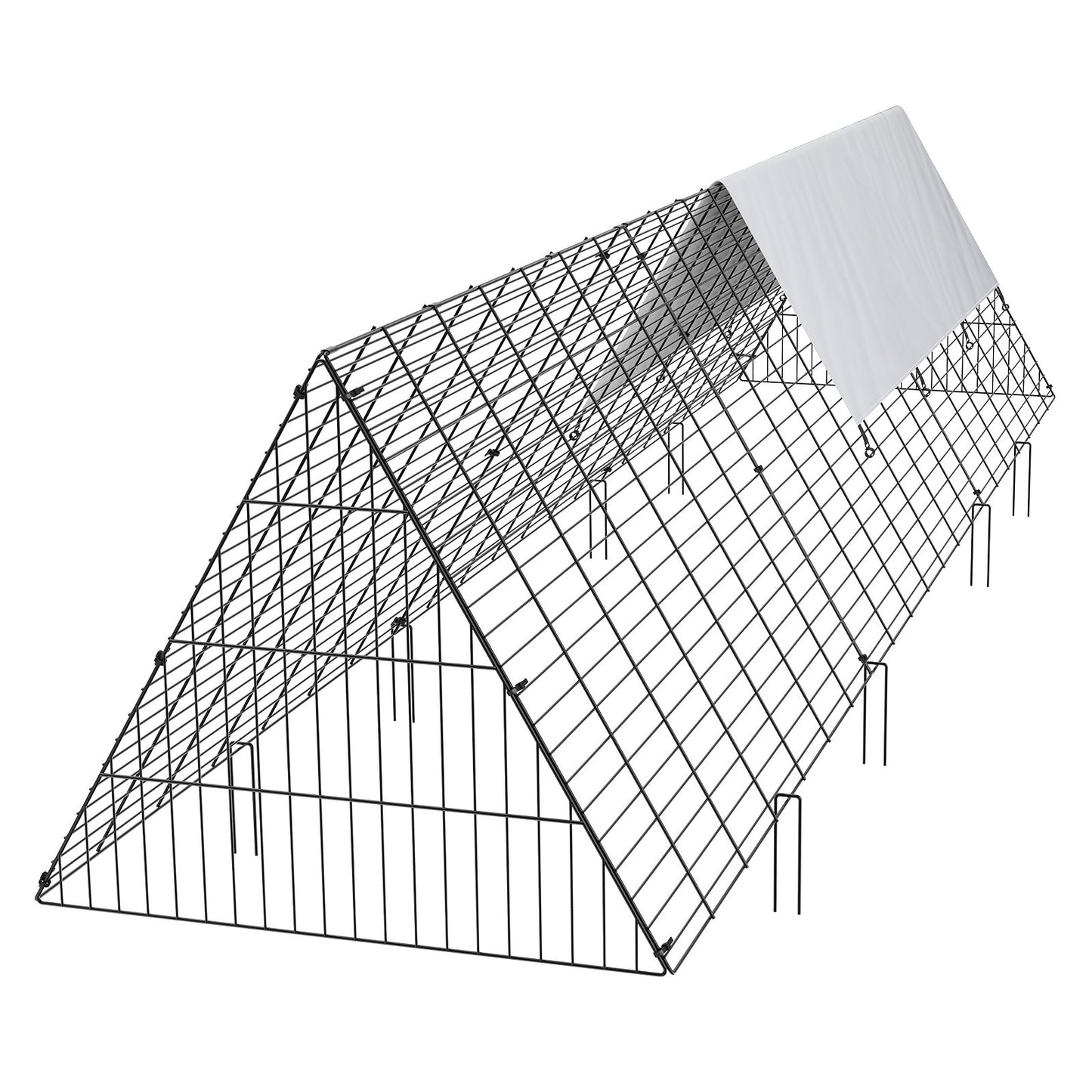 Chicken tunnels, 118.1 x 28 x 24.2 inches (LxWxH) chicken tunnels for the farm, portable chicken tunnels for easy installation outdoors, chicken coop, suitable for chickens, ducks, rabbits