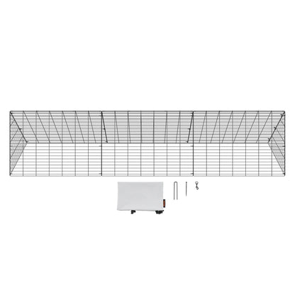 Chicken tunnels, 118.1 x 28 x 24.2 inches (LxWxH) chicken tunnels for the farm, portable chicken tunnels for easy installation outdoors, chicken coop, suitable for chickens, ducks, rabbits
