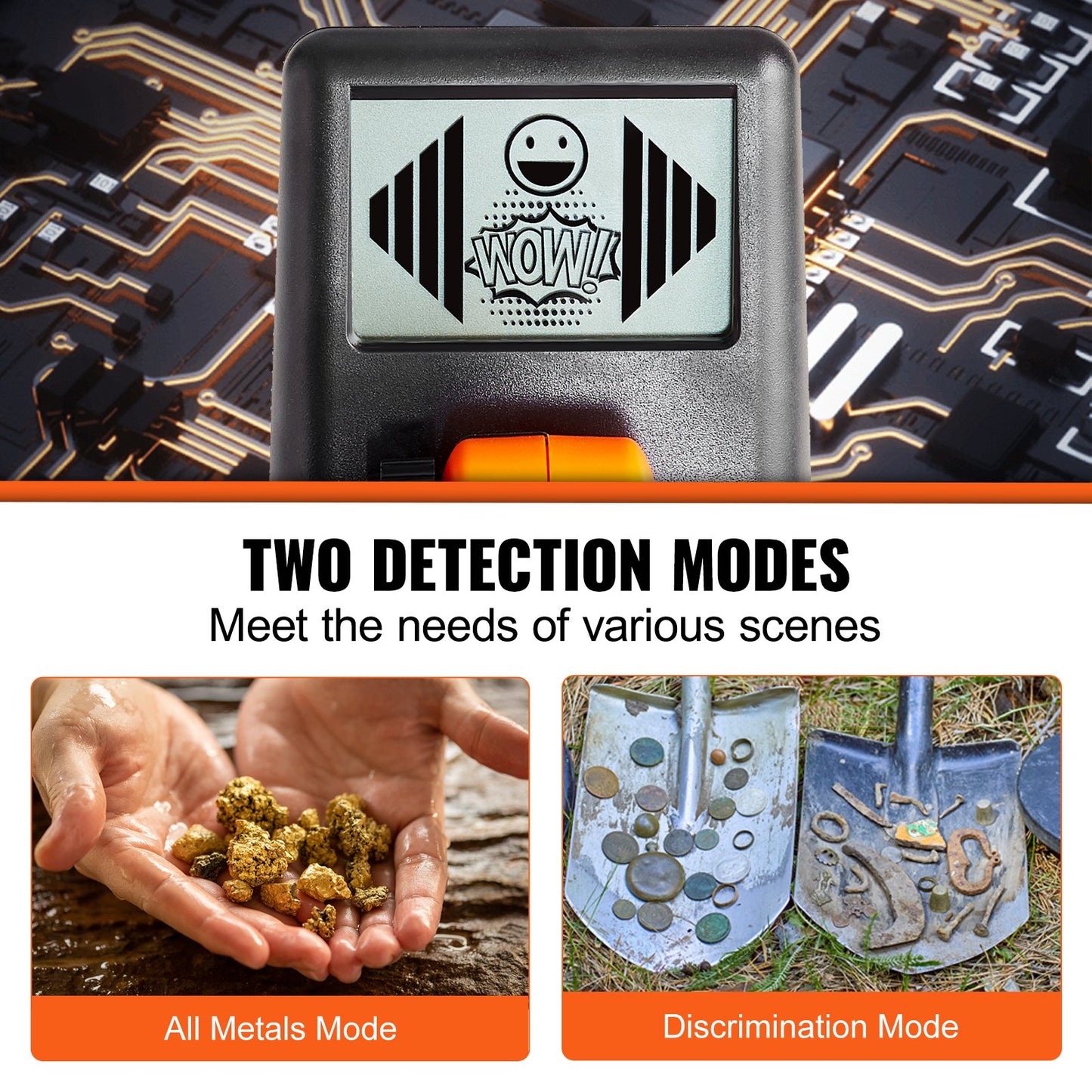 Metal Detector for Kids, 6 Inch, 25''-37'' Adjustable Gold Detector, IP68 Waterproof Search Coil with LCD Display Advanced DSP Chip, Lightweight for Junior & Youth Detecting Gold Coin Treasure