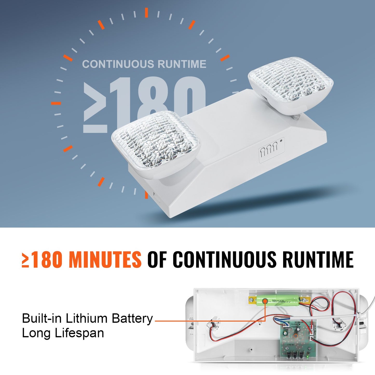 24 PCS Kommerziellen Notfall Licht LED Ausgang Leuchte Backup Batterie