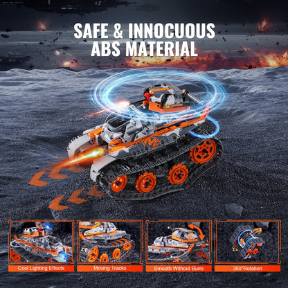 STEM Byggleksaker för barn 5 i 1 App & Fjärrkontroll Bil/Robot 554 PCS