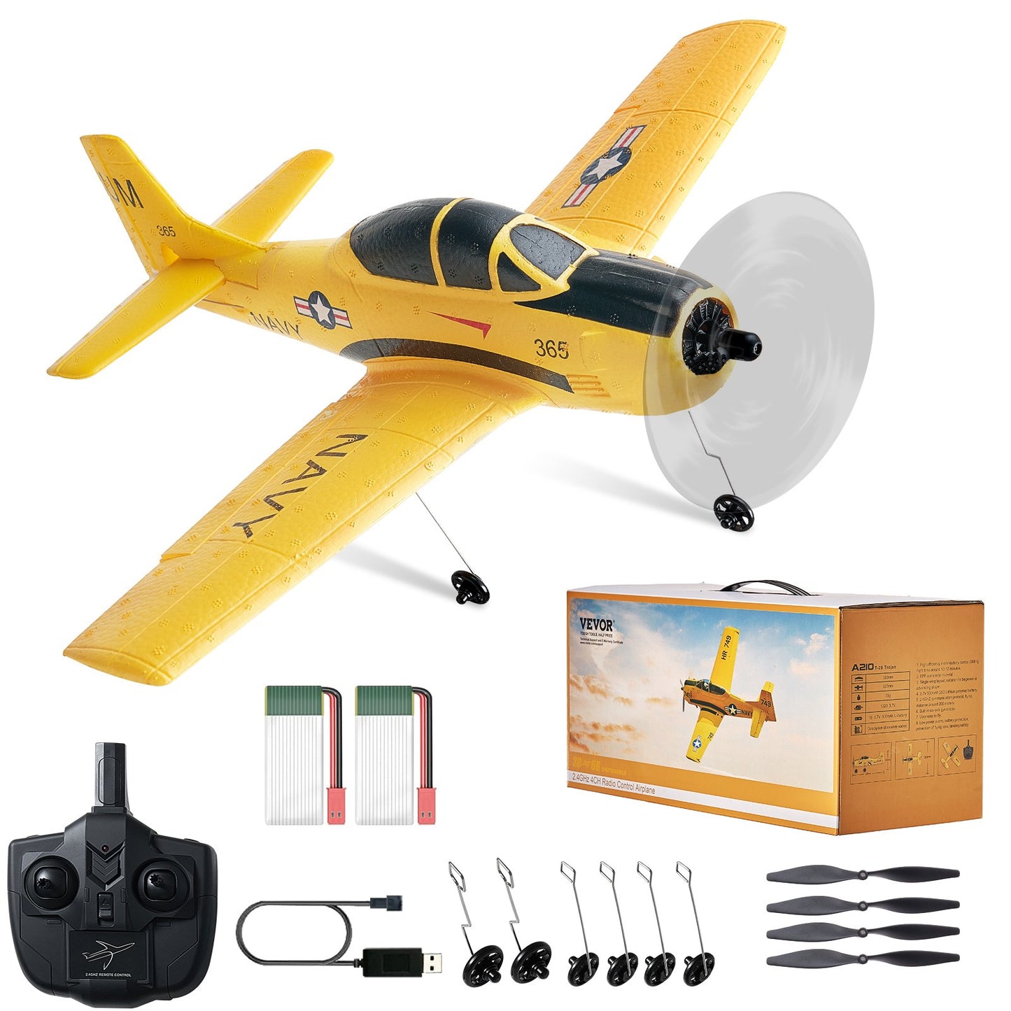 RC Flygplan Trainer Flygplan EPP Foam RC Plane Toy 2,4 GHz Fjärrkontroll