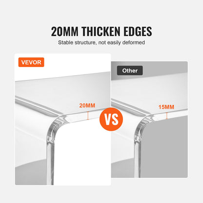 Acrylic console table, clear acrylic end table, transparent acrylic side table 37.95x15x29.13 inches, for foyer, living room, dining room