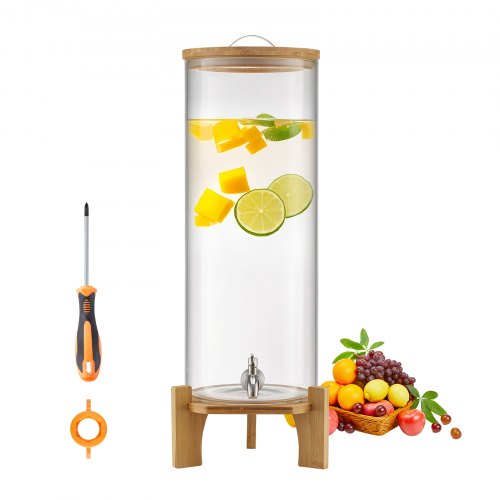 Drinks Dispenser 13L Drinks Dispenser for Parties Glass with Stand