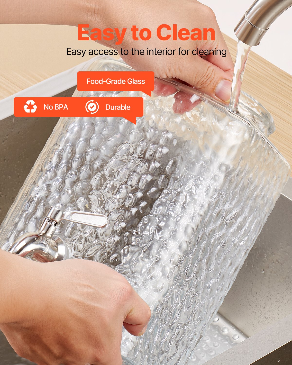 Beverage Dispenser, 2 Pack 1.5 Gallon Drink Dispensers for Parties, Glass Juice Dispenser with Metal Stand, Stainless Steel Spigot, Iced Tea Lemonade Juice Water Dispensers for Parties