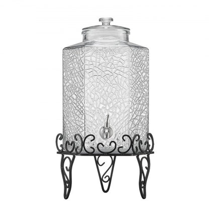 Drinks Dispenser 10L Drinks Dispenser for Parties Glass with Stand