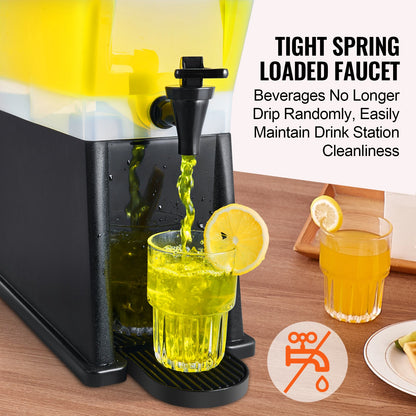 Beverage Dispenser, 3 gallon dryckesdispenser för fester, Juice Dispenser i plast med tapplock, Iced Tea Lemonade Juice Water Dispenser, för restauranger, hotell, fester